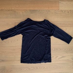 James Perse Blue Shirt Size 1 Quarter-Sleeves